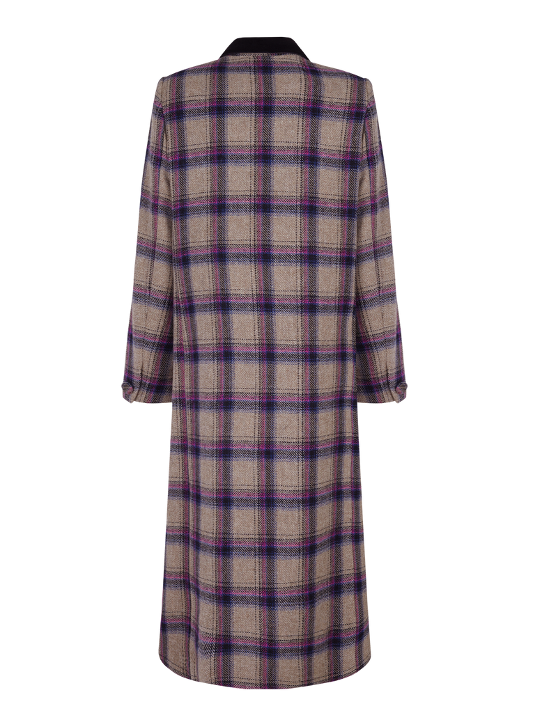 Abrigo Dominique Grey & Purple PARIS/64