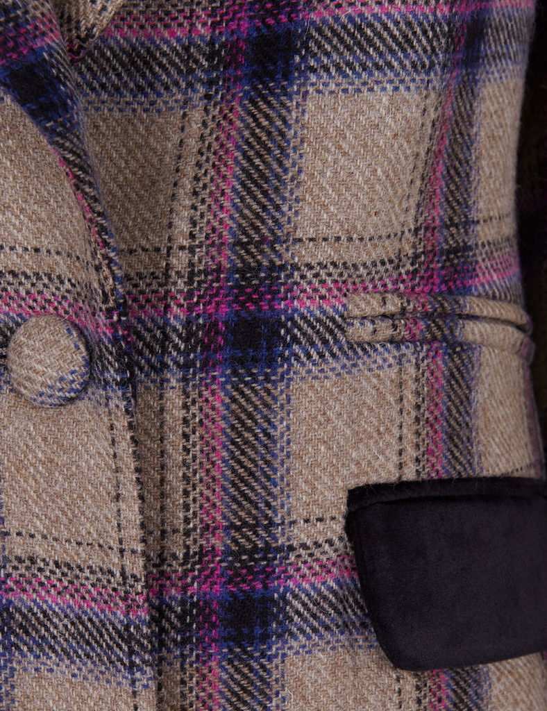 Abrigo Dominique Grey & Purple PARIS/64