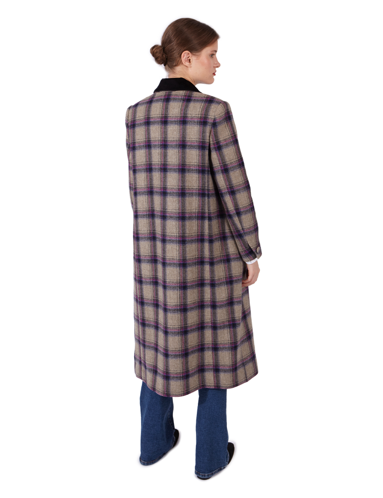 Abrigo Dominique Grey & Purple PARIS/64