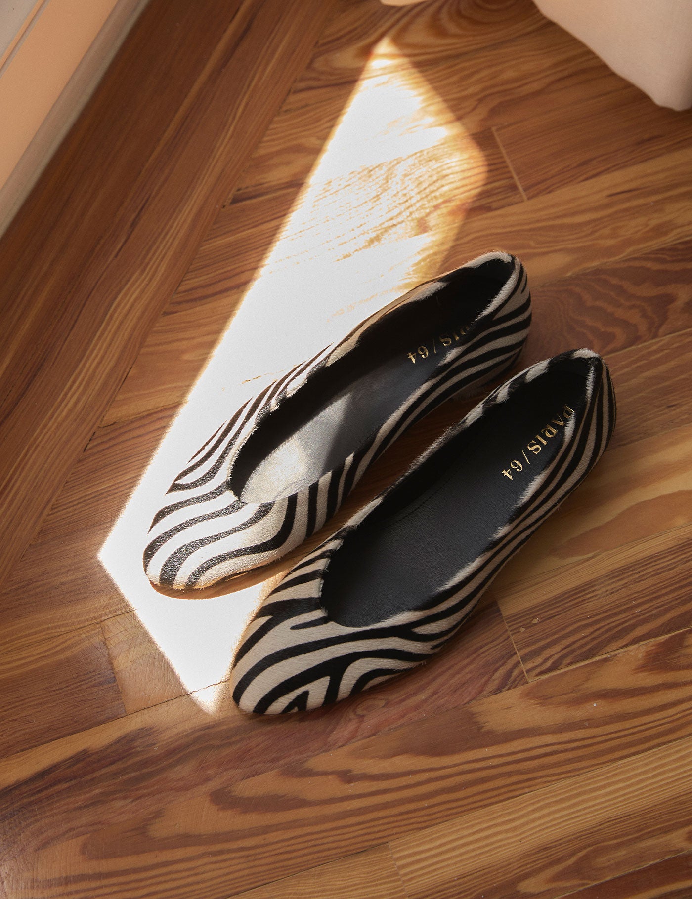 Alice Zebra Ballet Flats by PARIS/64