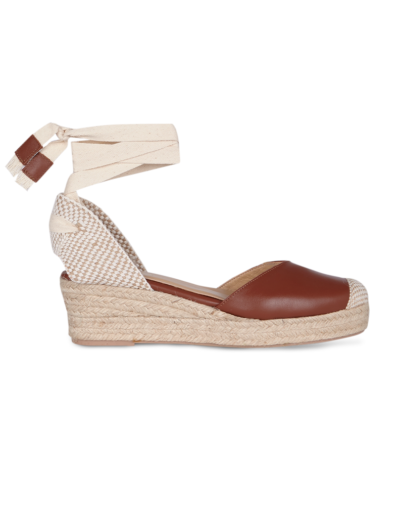 Alpargata Mini Bianca Chocolate 5cm - PARIS/64