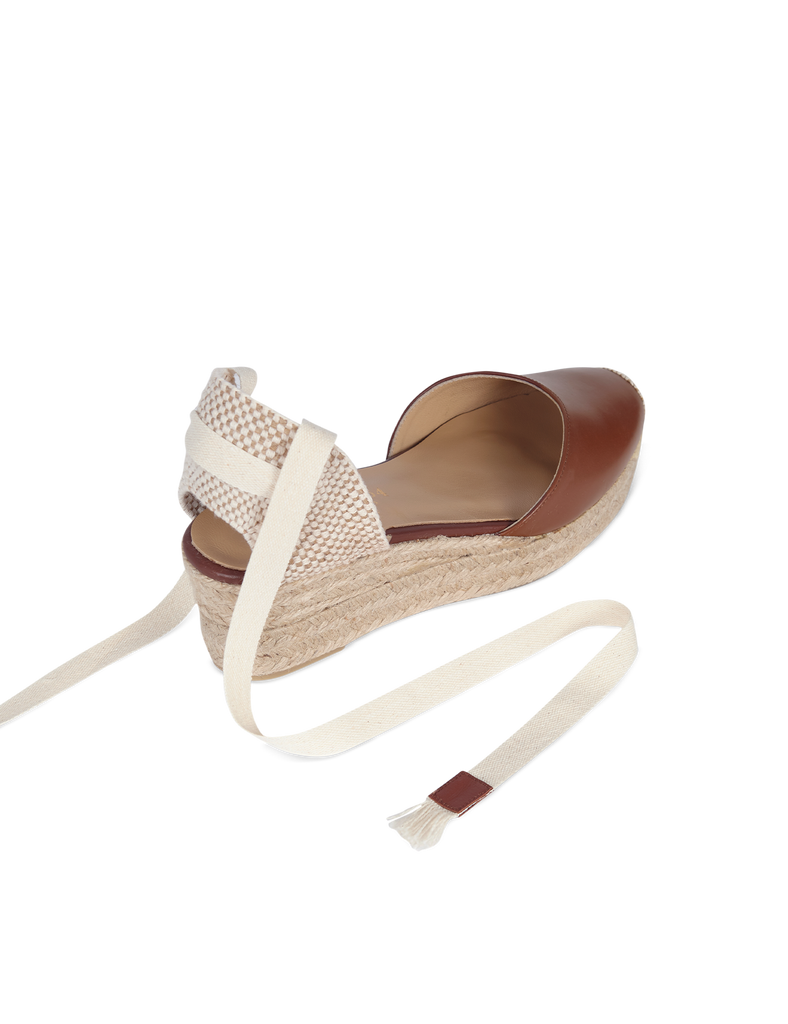 Alpargata Mini Bianca Chocolate 5cm - PARIS/64