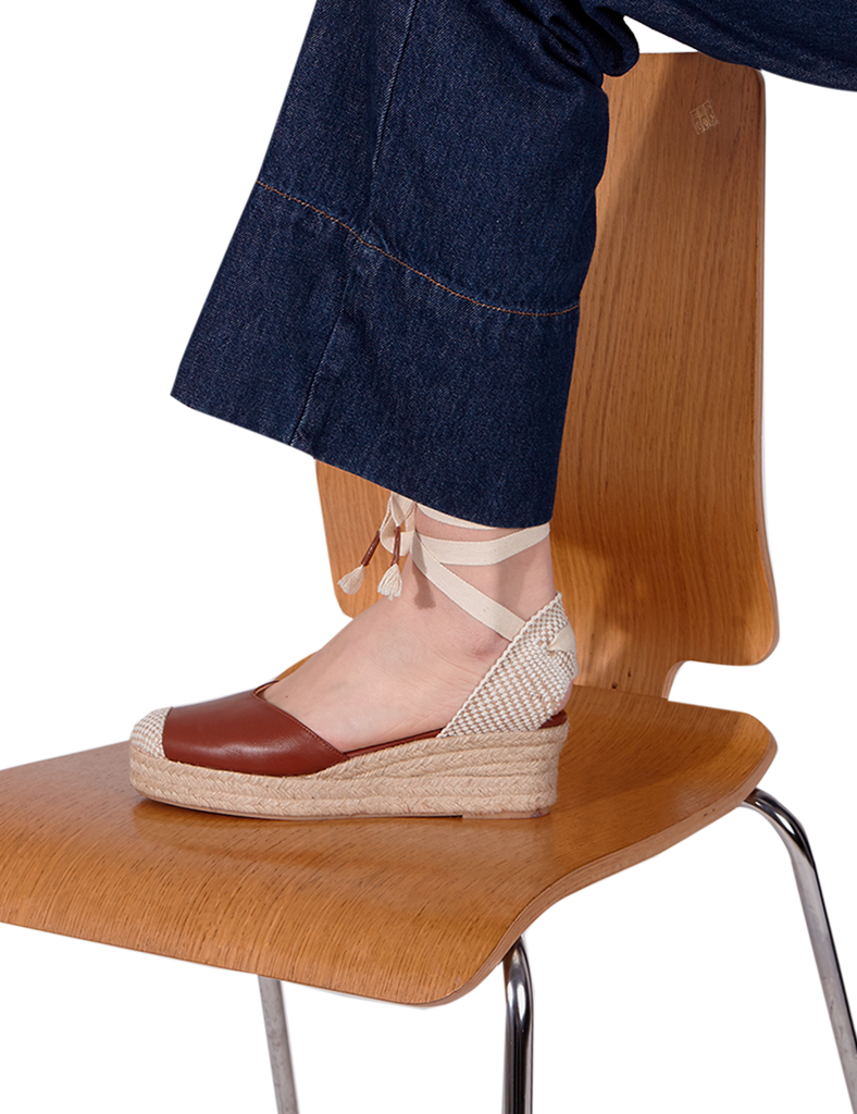 Alpargata Mini Bianca Chocolate 5cm - PARIS/64