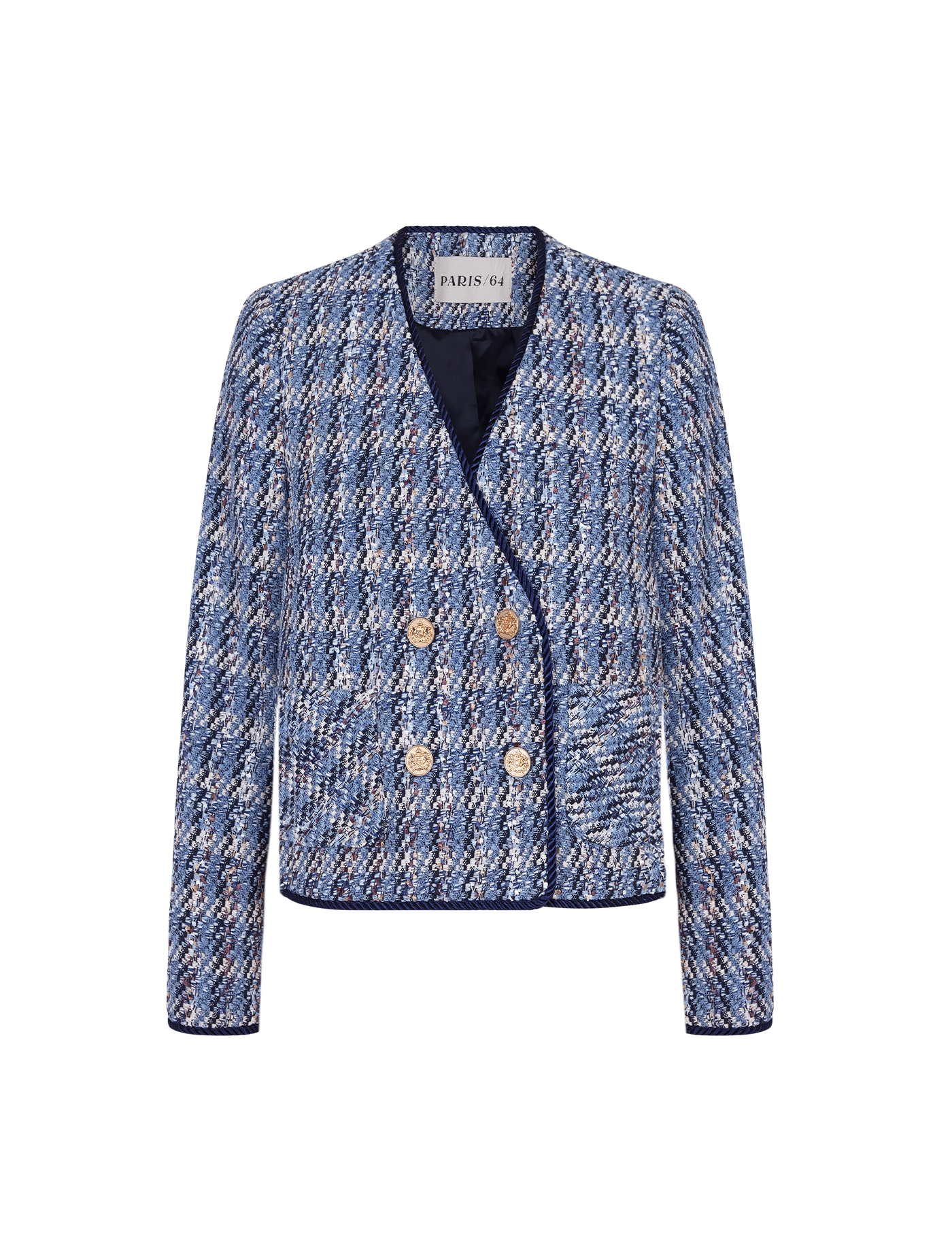 Helen Tweed Blue Blazer by PARIS/64