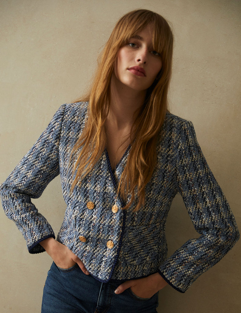 Blazer Helen Tweed Blue PARIS/64