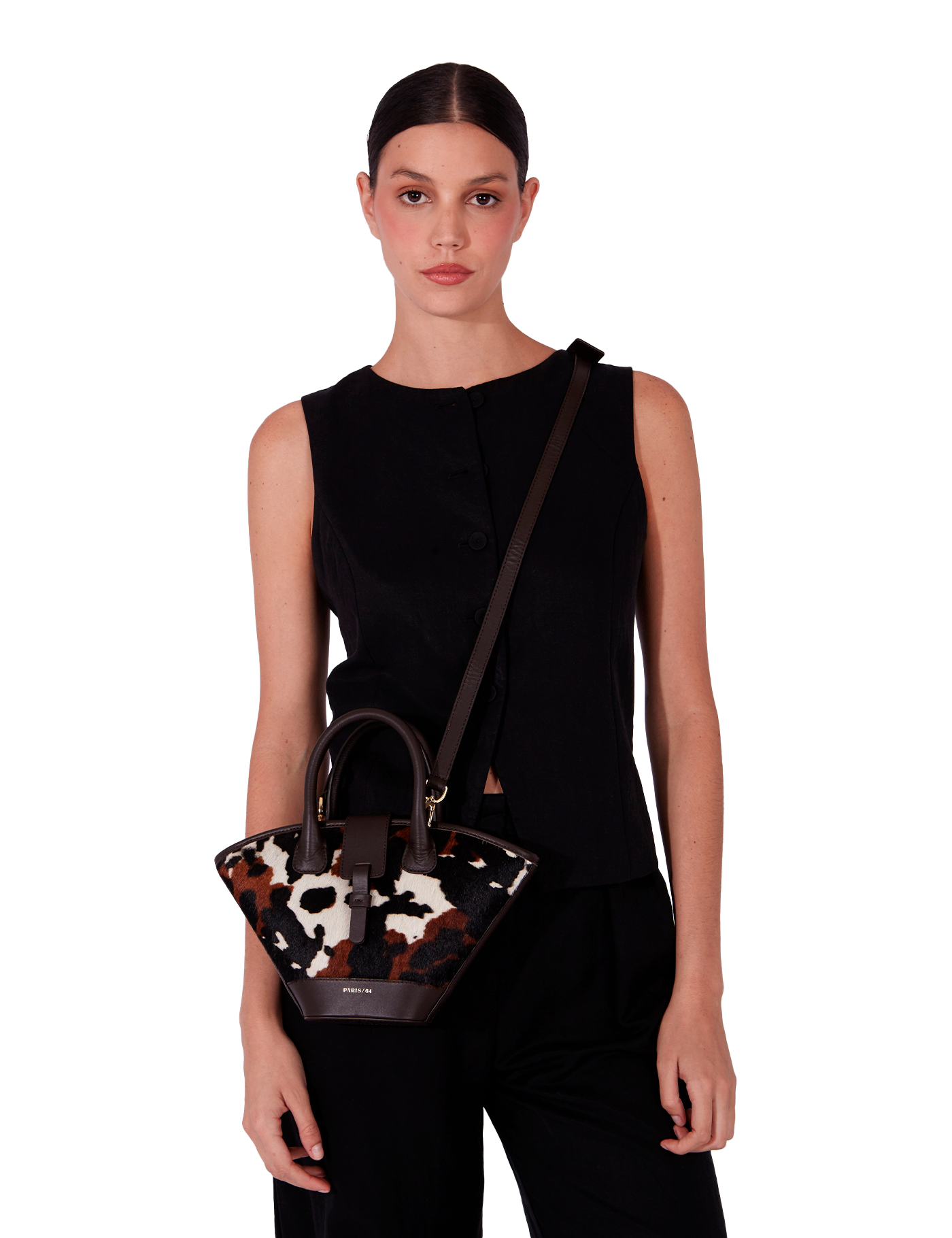 Mini Lumière Animal Print & Brown Bag by PARIS/64