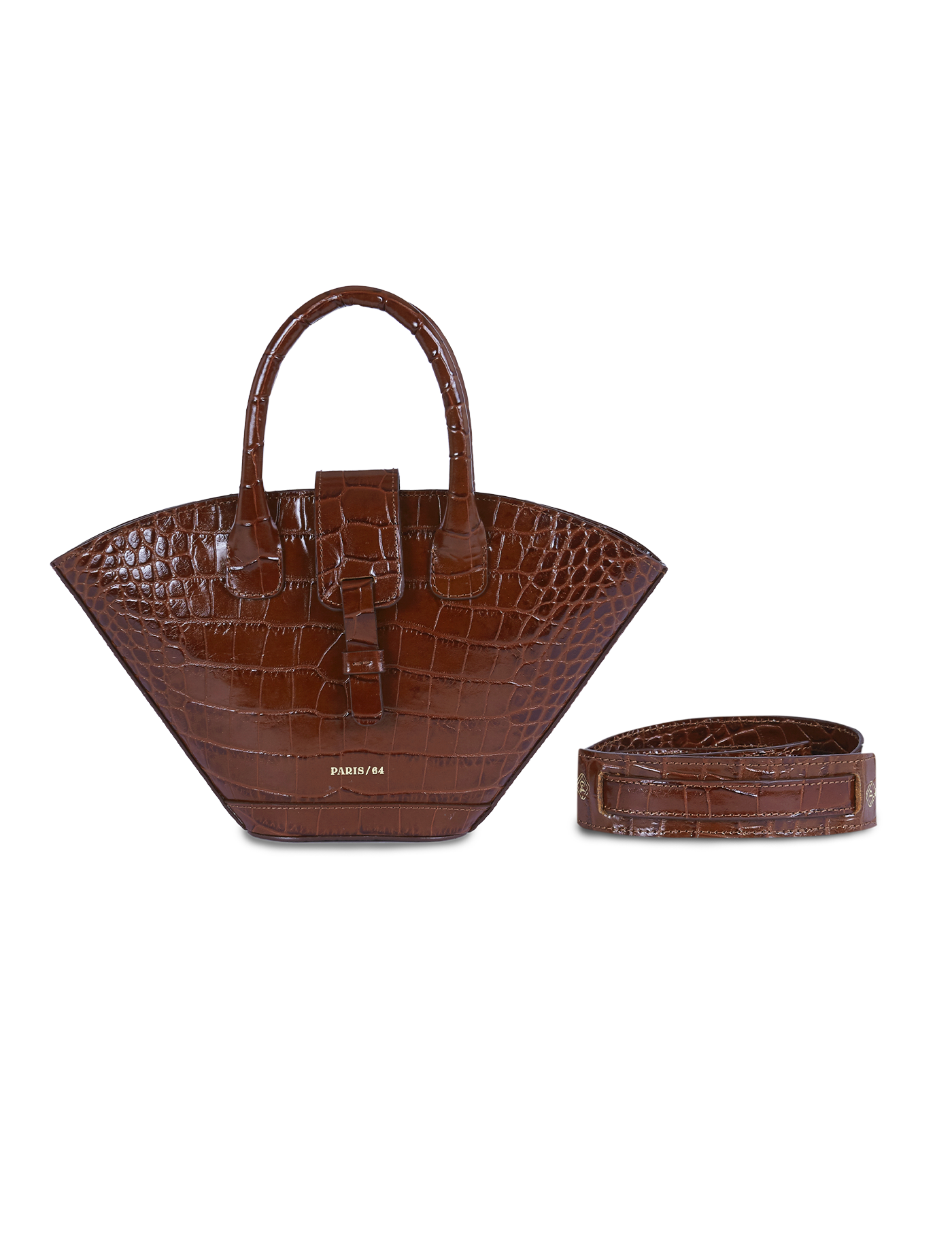 Mini Lumière Coco Cognac Bag by PARIS/64