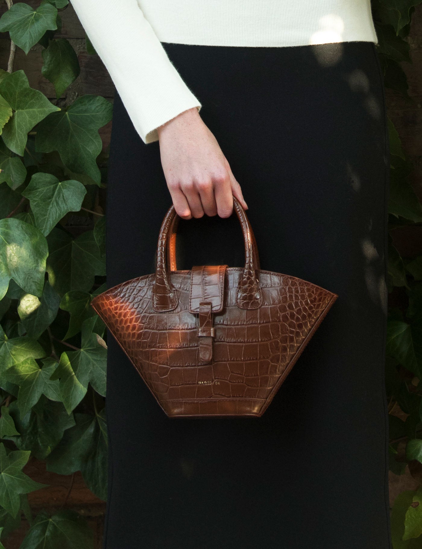 Mini Lumière Coco Cognac Bag by PARIS/64