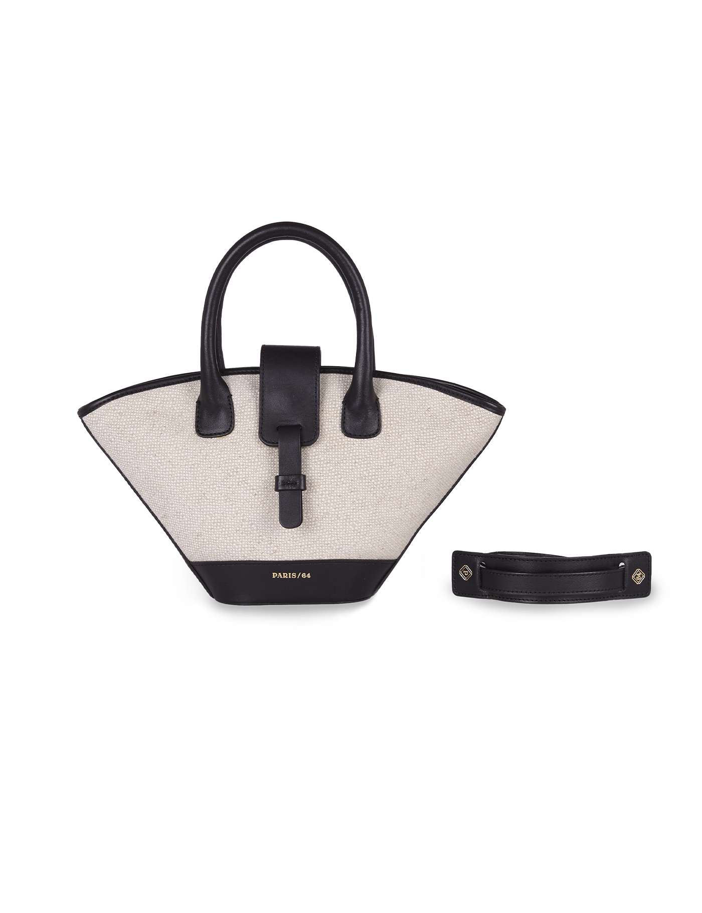 Mini Lumière Rafia & Black Bag by PARIS/64