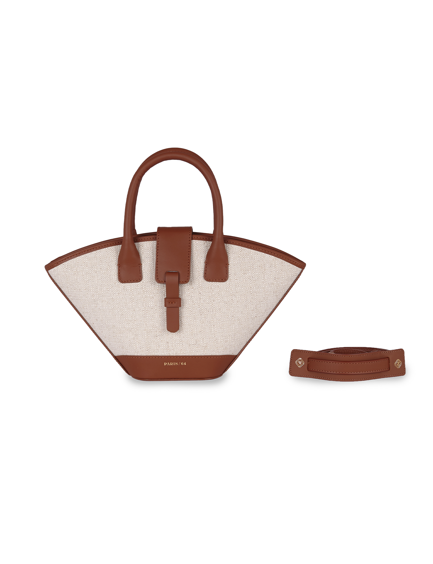 Mini Lumière Rafia & Chocolate Bag by PARIS/64