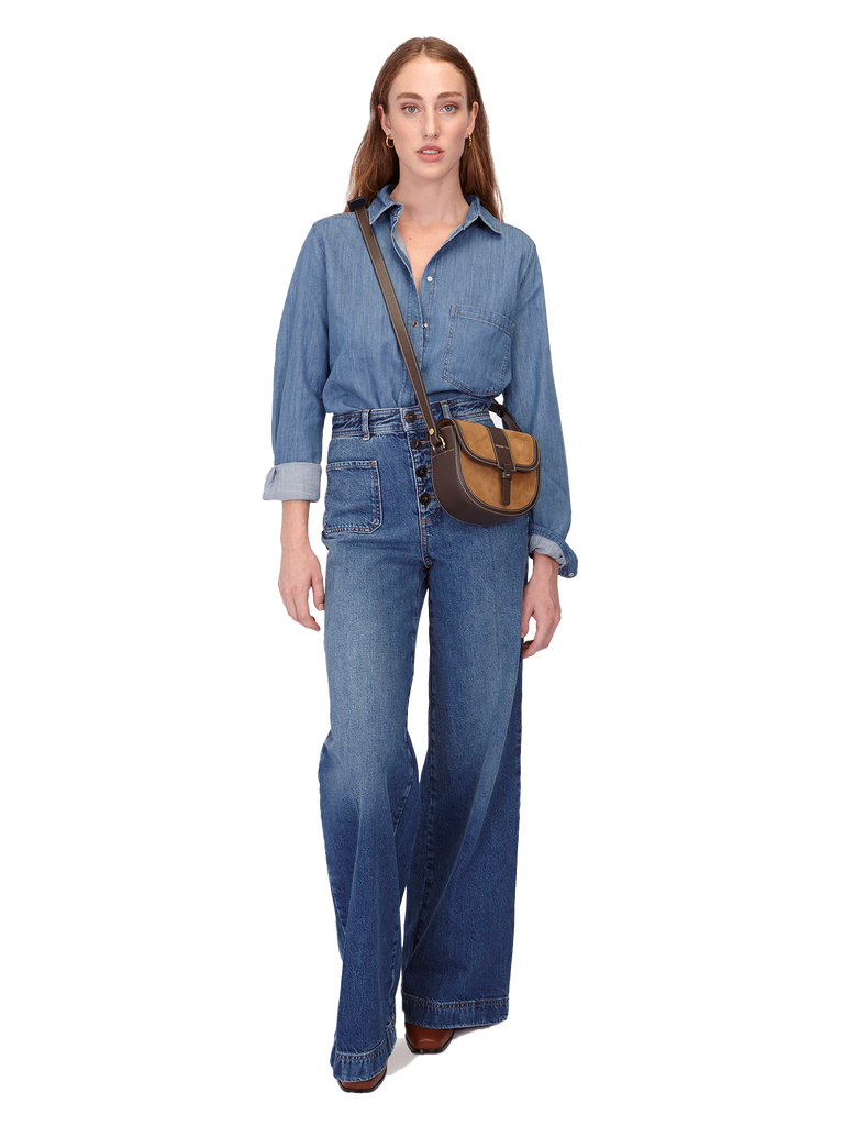 Bolso Mini Windsor Ante Brandy & Brown PARIS/64