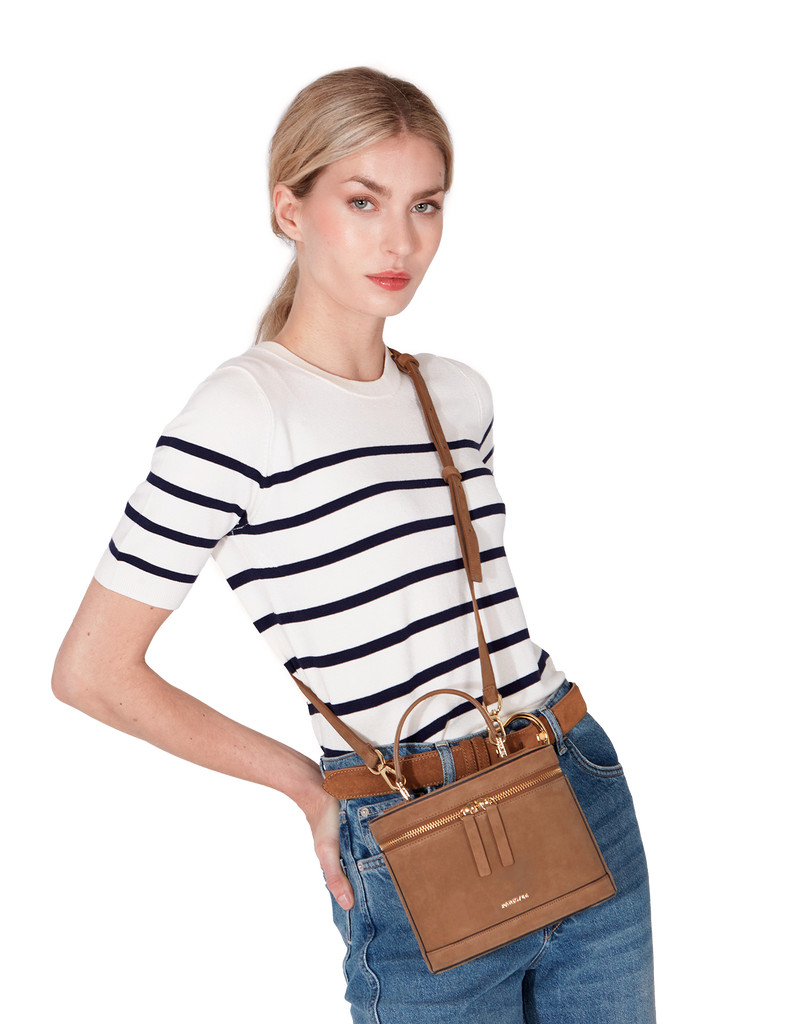 Bolso Prismatic Ante Brandy