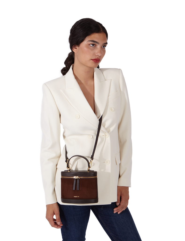 Bolso Prismatic Ante Cacao & Brown PARIS/64