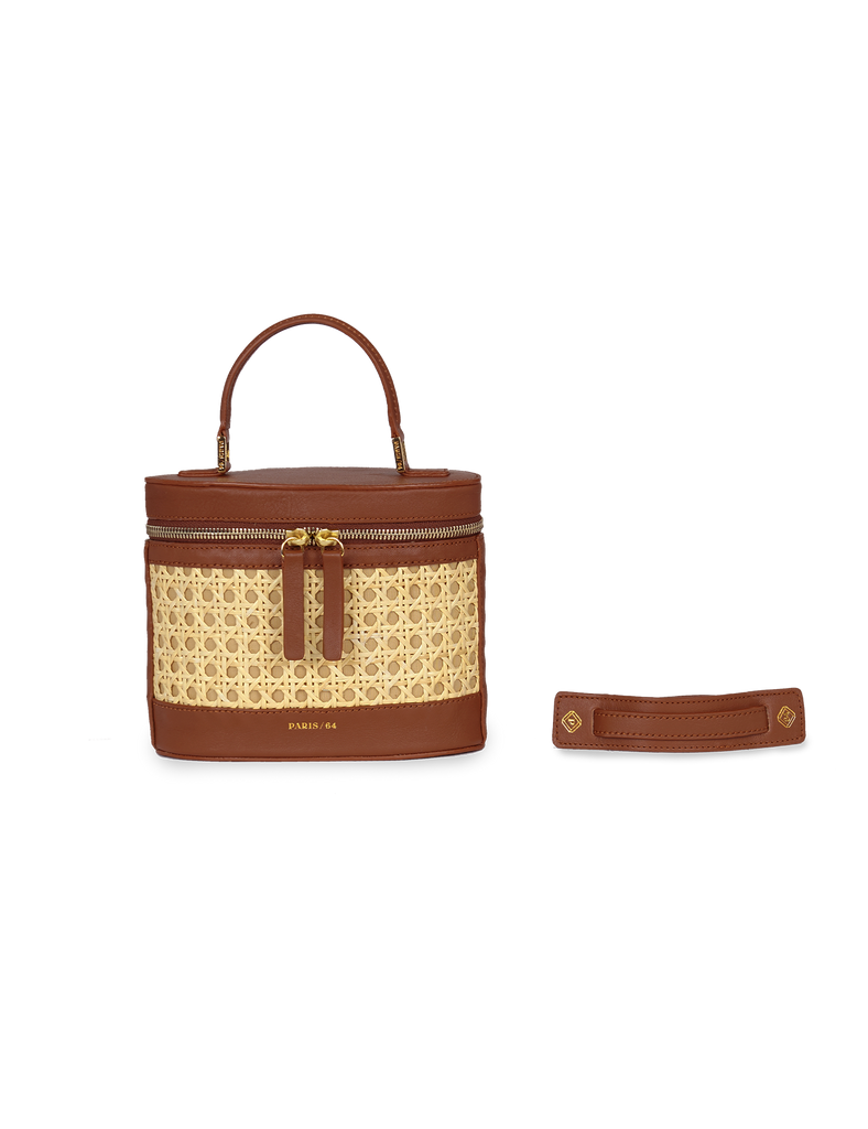 Bolso Prismatic Ratán & Chocolate - PARIS/64
