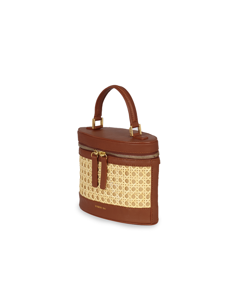 Bolso Prismatic Ratán & Chocolate - PARIS/64