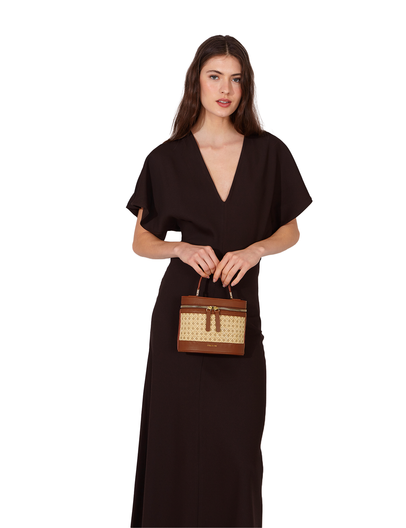 Prismatic Ratán & Chocolate Bag by PARIS/64