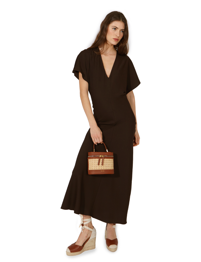 Bolso Prismatic Ratán & Chocolate - PARIS/64