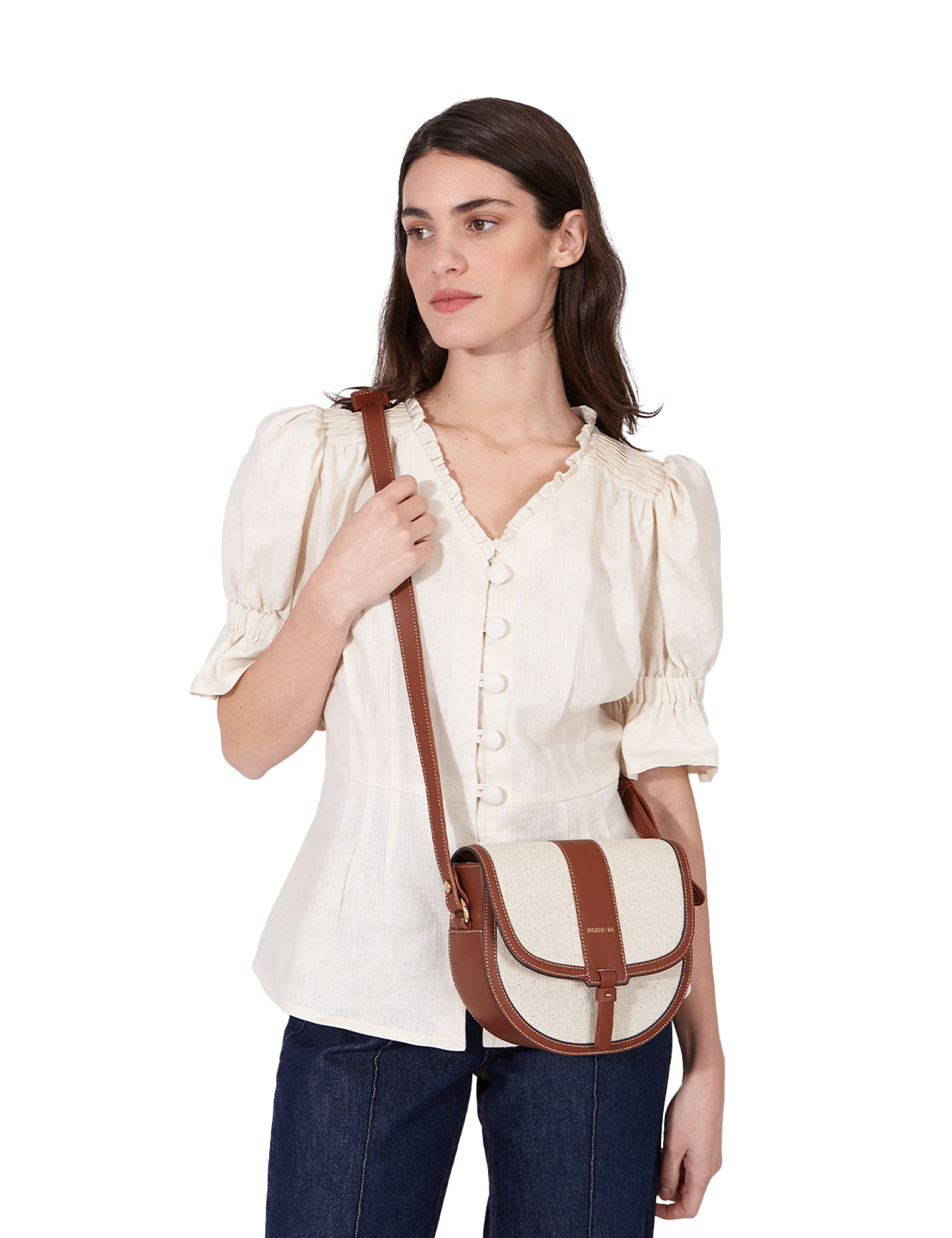 Windsor Rafia & Chocolate Bag by PARIS/64