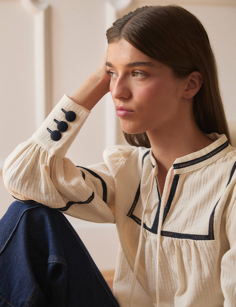 Blusa Brigitte Cream - PARIS/64