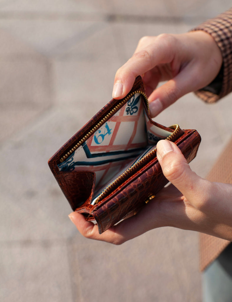 Cartera Mini Rivoli Coco Cognac - PARIS/64