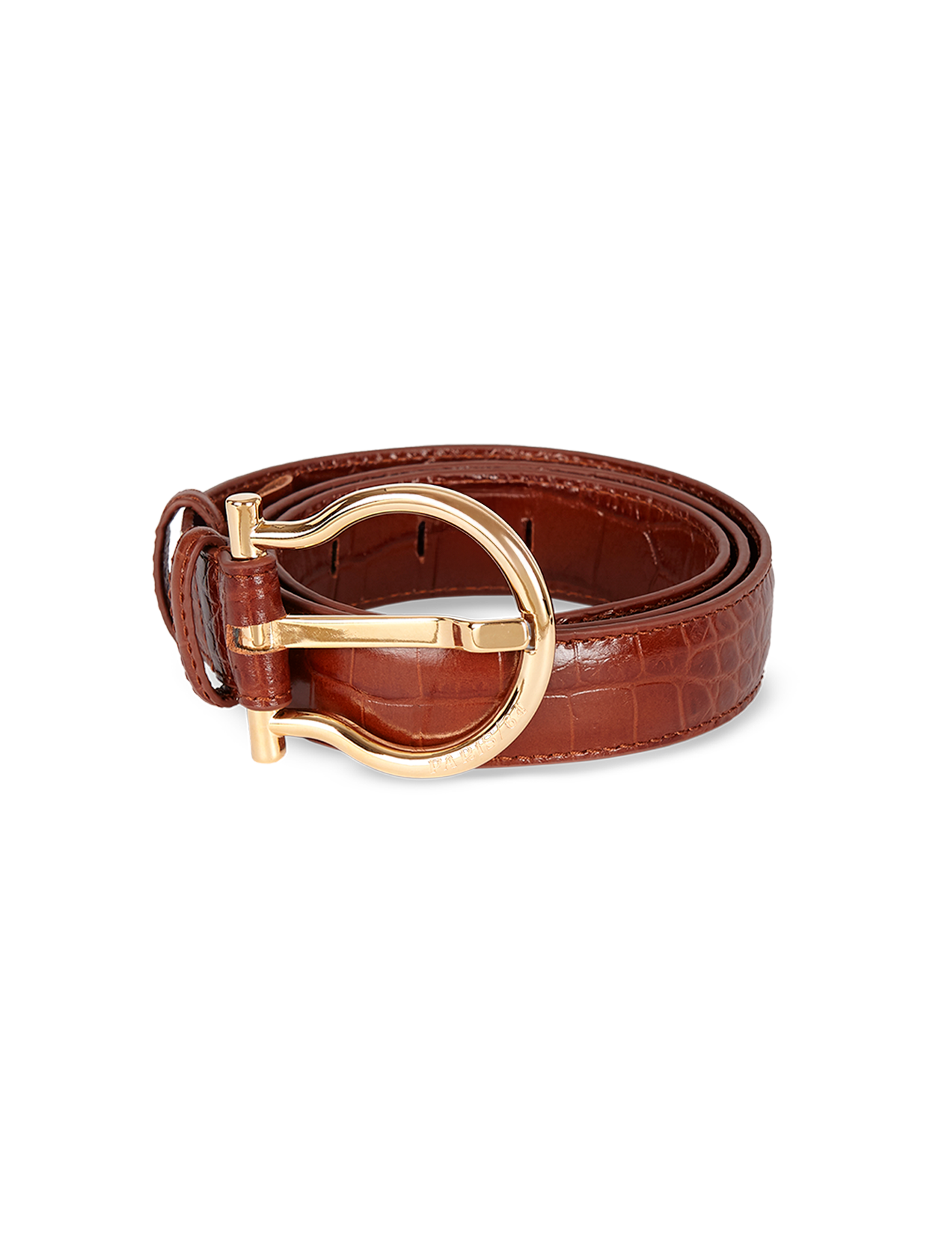 Ceinture En Cuir Cognac St. John Taille US XS - Italienne, Neuve Avec étiquettes