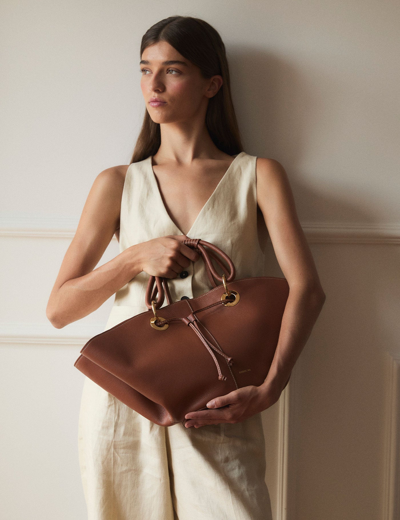 Fleur Chocolate バッグ by PARIS/64