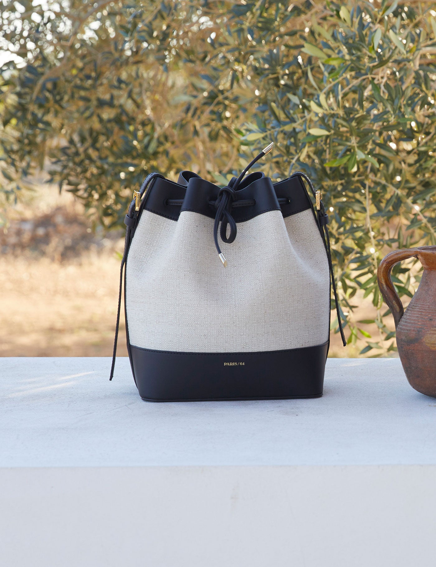 Mini Always Rafia & Black Bag by PARIS/64