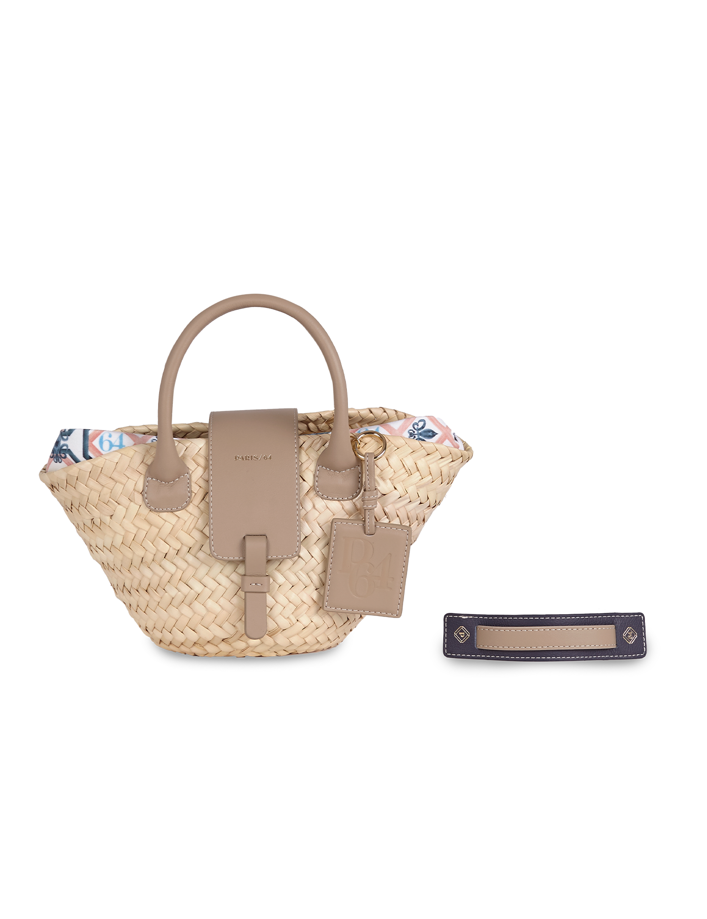Oh Là Là Taupe Mini Basket Bag by PARIS/64