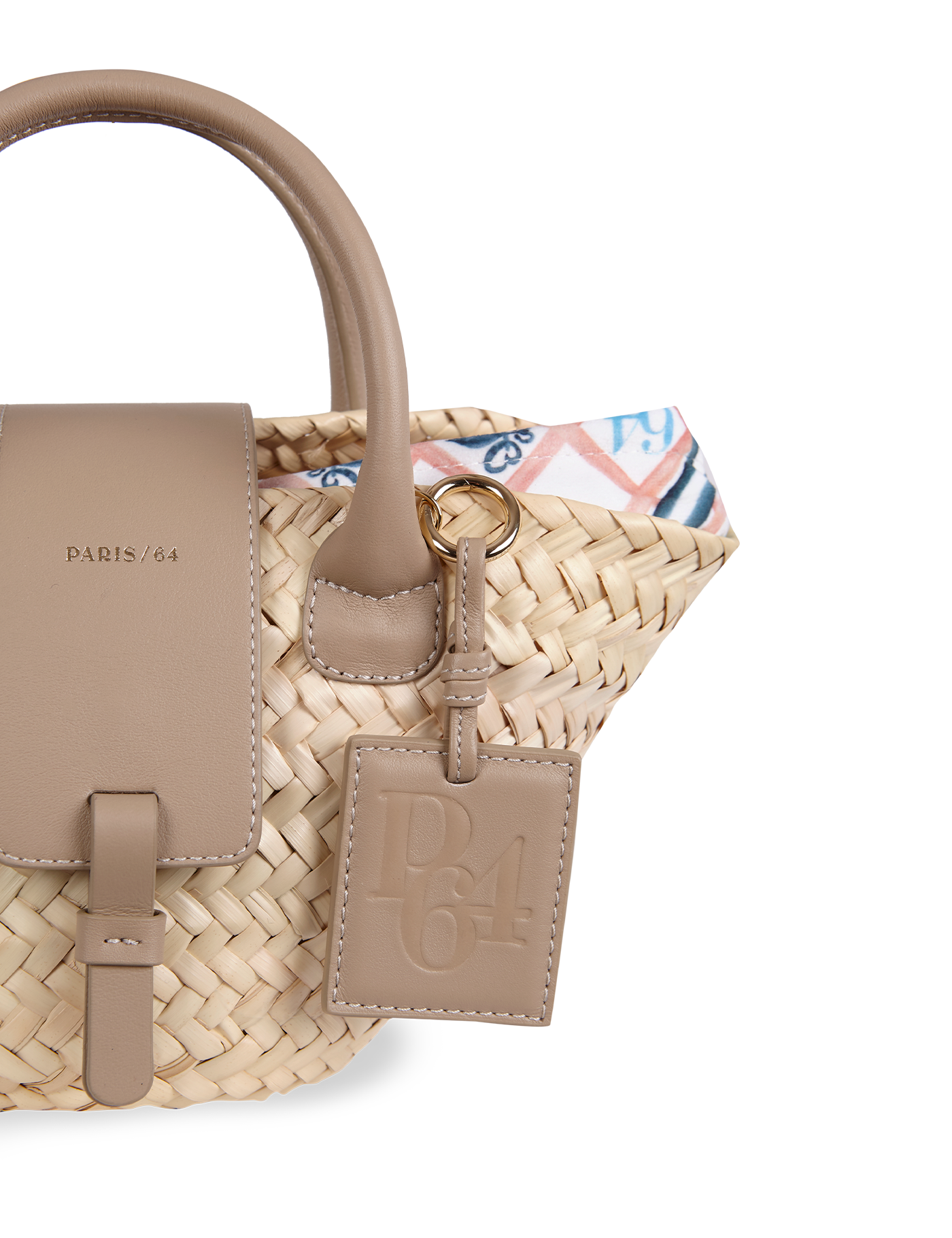 Oh Là Là Taupe Mini Basket Bag by PARIS/64