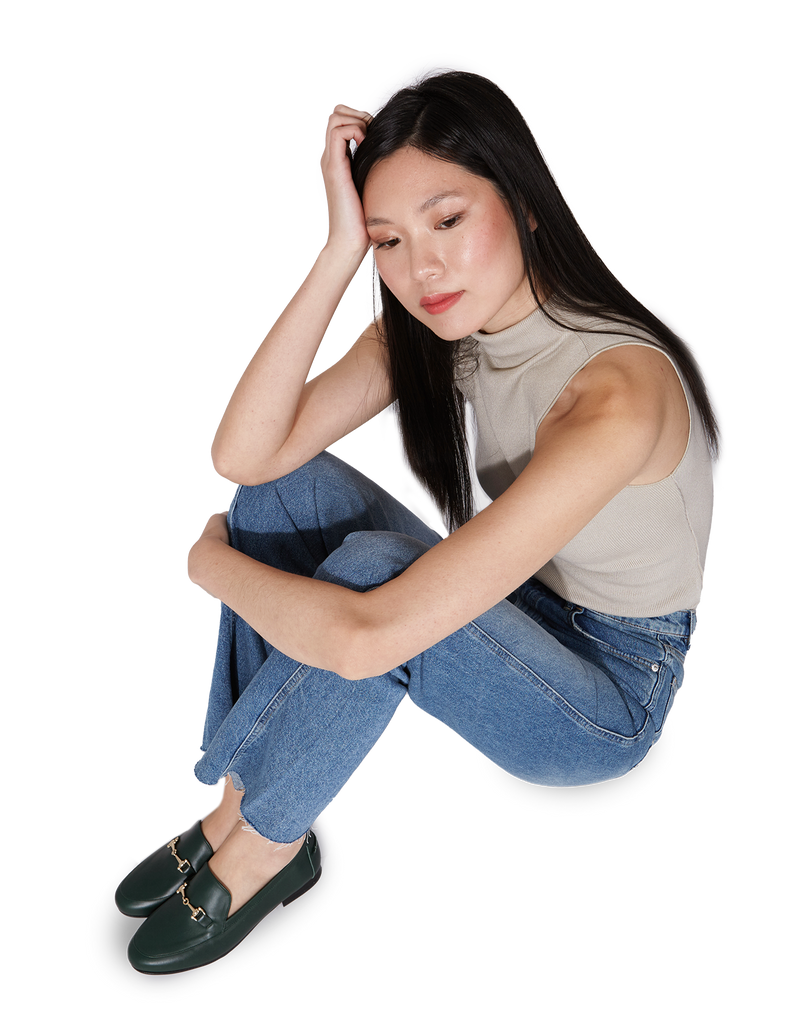 Mocasín Amélie Hunter Green - PARIS/64