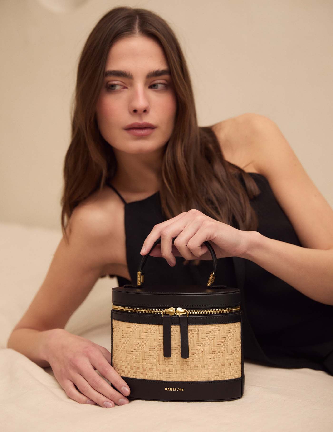 PARIS64 Prismatic Ratán & Blackかごバッグ Prismatic Ratán & Black – PARIS/64