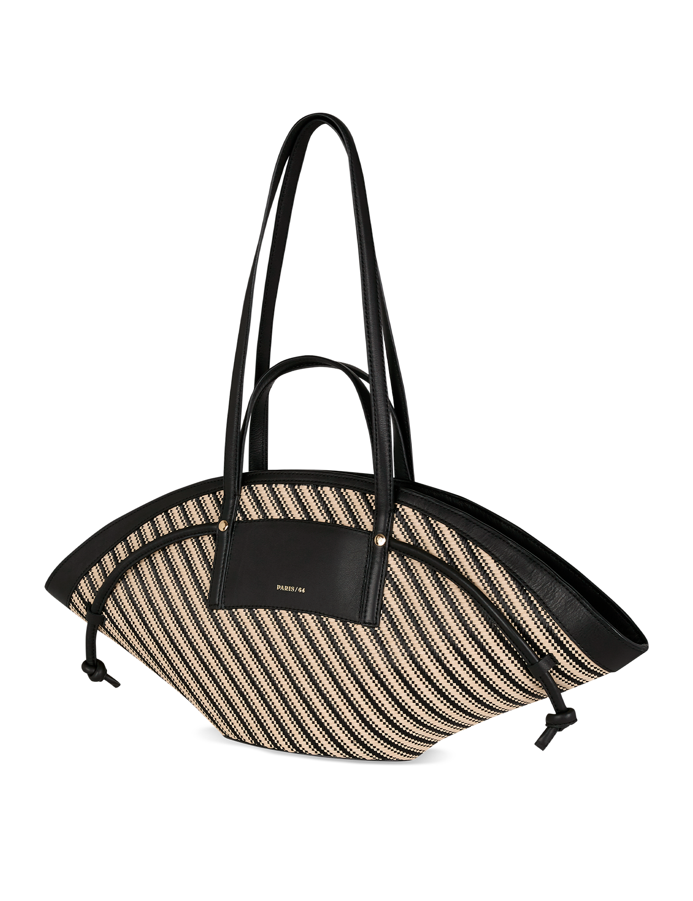 Rivière Stripes Black Bag by PARIS/64