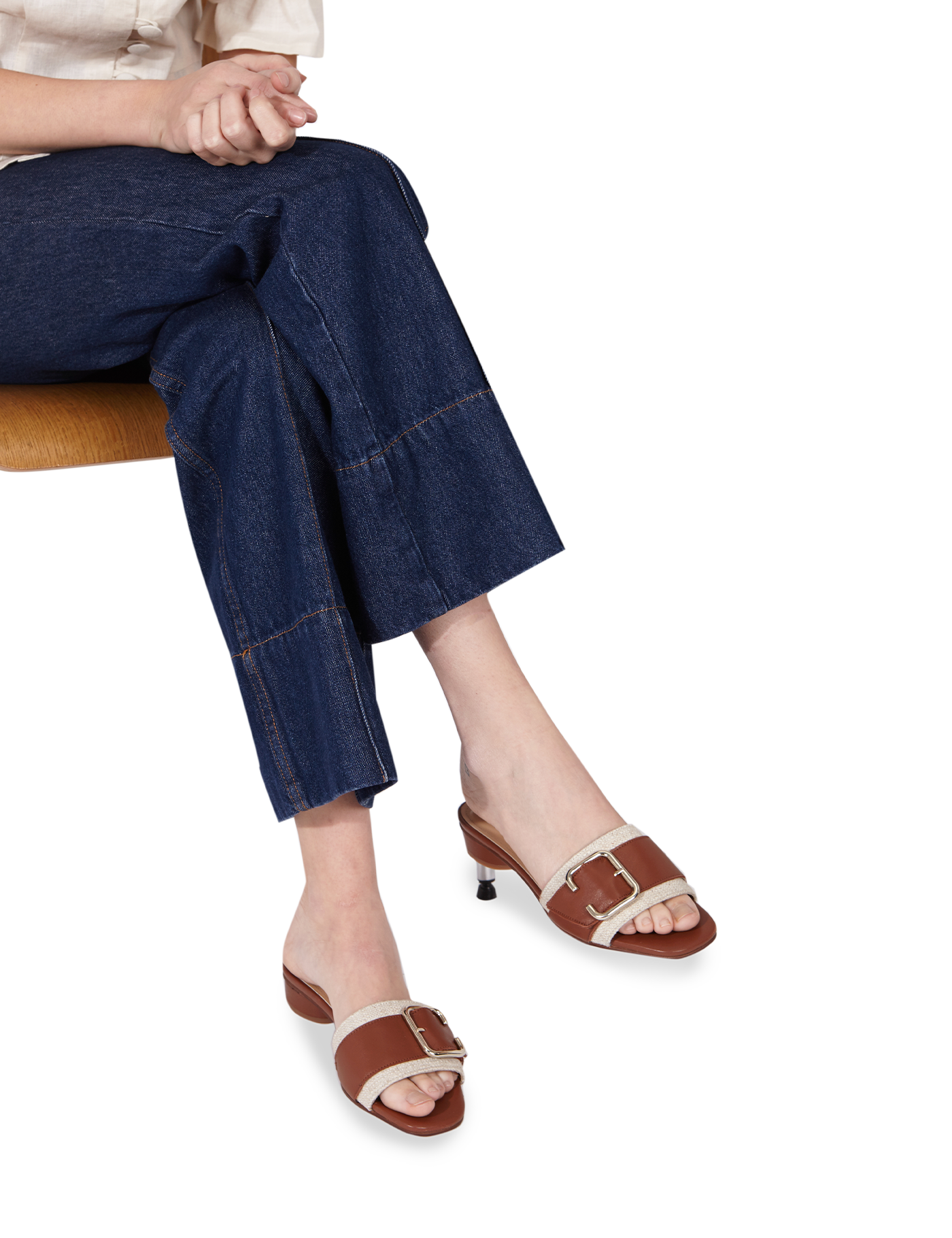 Juliette Rafia Chocolate Sandal by PARIS/64