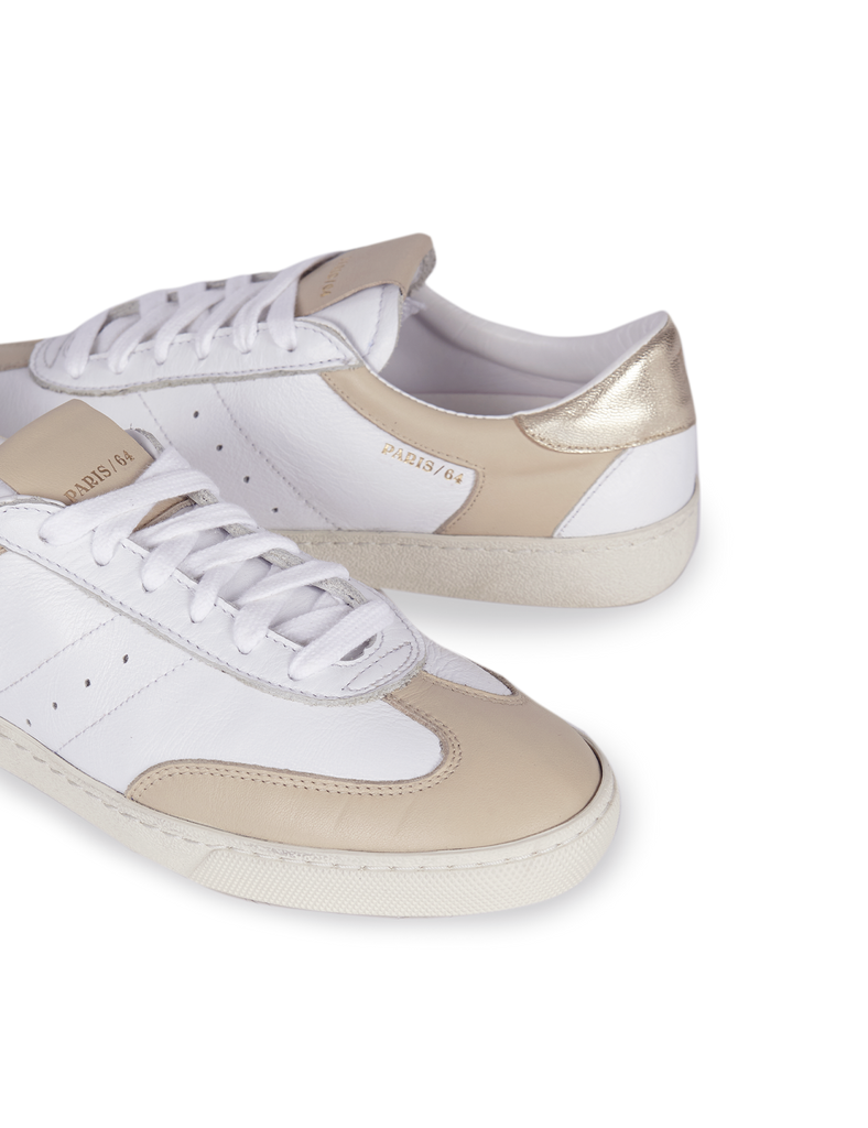 Sneaker Retro P64 White & Cream - PARIS/64