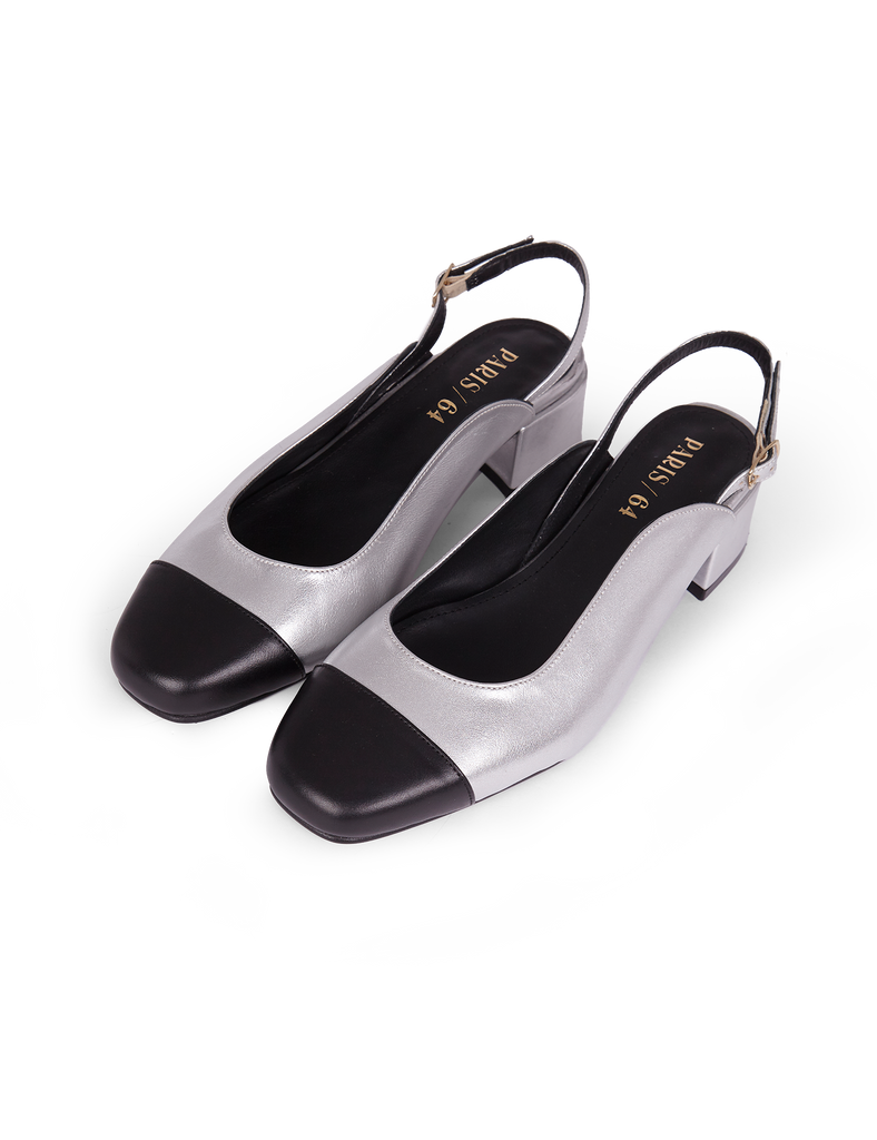 Stiletto Daphne Silver Black - PARIS/64