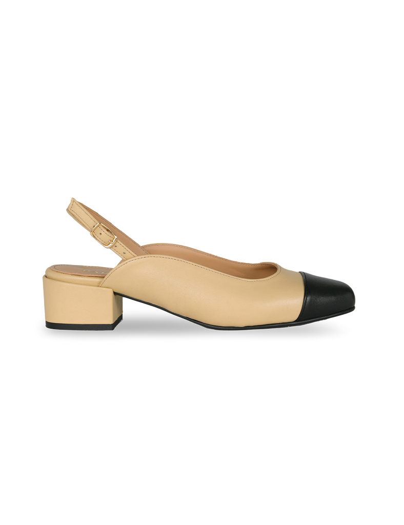 Stiletto Daphne Cream Black - PARIS/64