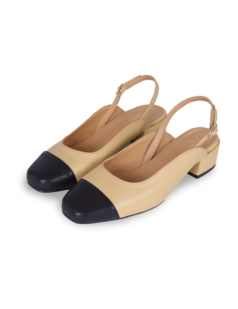 Stiletto Daphne Cream Black - PARIS/64