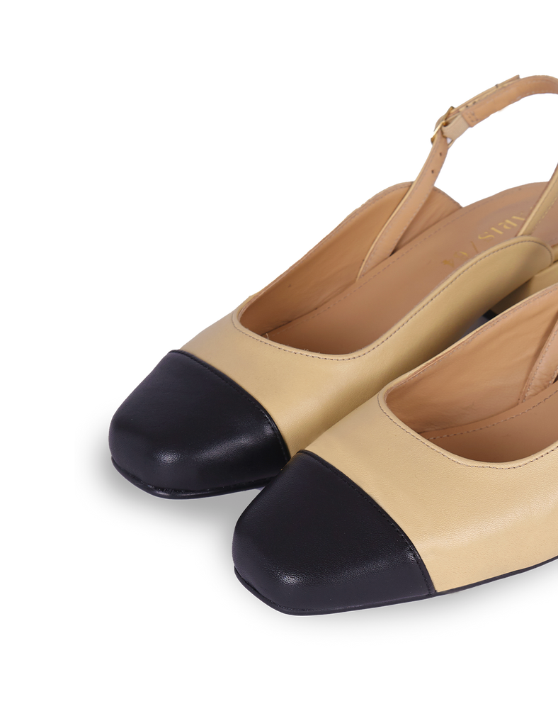 Stiletto Daphne Cream Black - PARIS/64