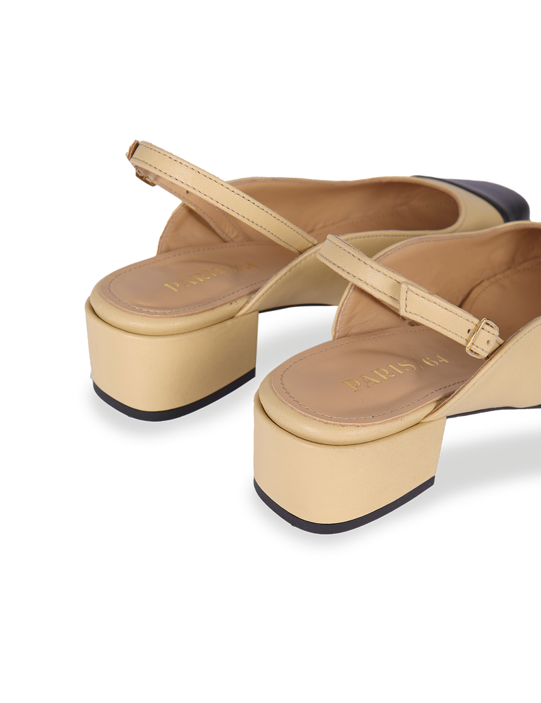 Stiletto Daphne Cream Black - PARIS/64