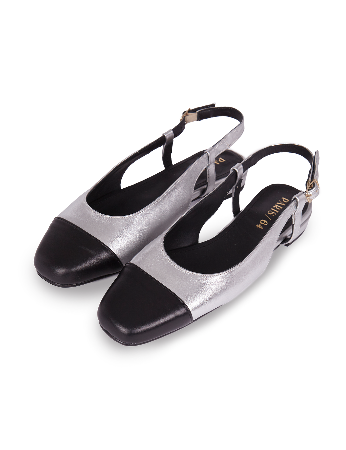 Mini Daphne Stiletto Silver & Black by PARIS/64