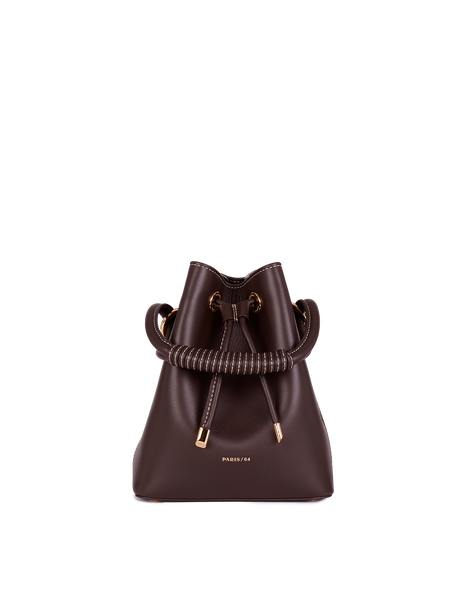 PARIS/64 バニティバッグ　ハンドバッグ　クロコ　ブラウン Studio Brown Bag by PARIS/64