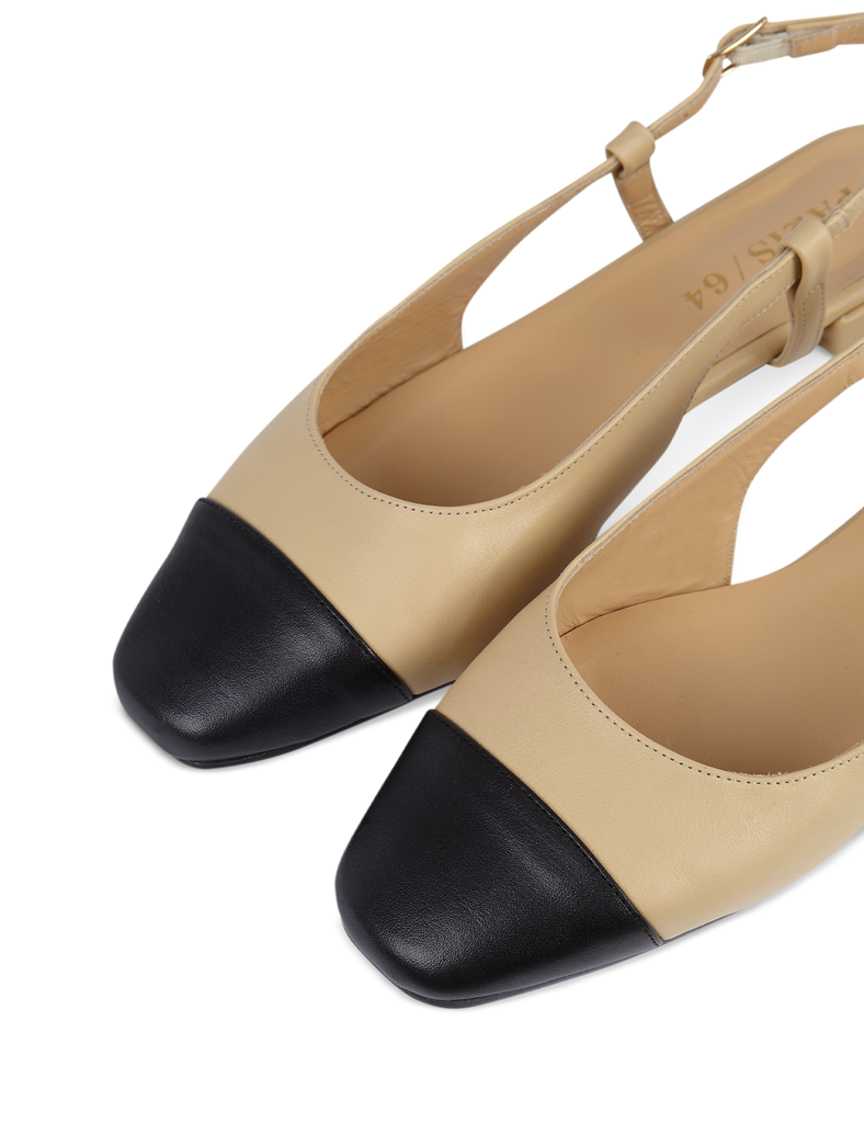 Stiletto Mini Daphne Cream Black - PARIS/64